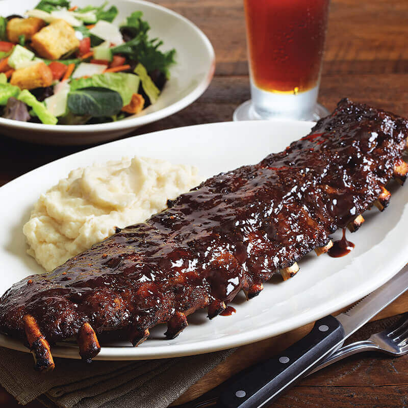 SlowRoasted Baby Back Pork Ribs Full Menu BJ's Restaurants and